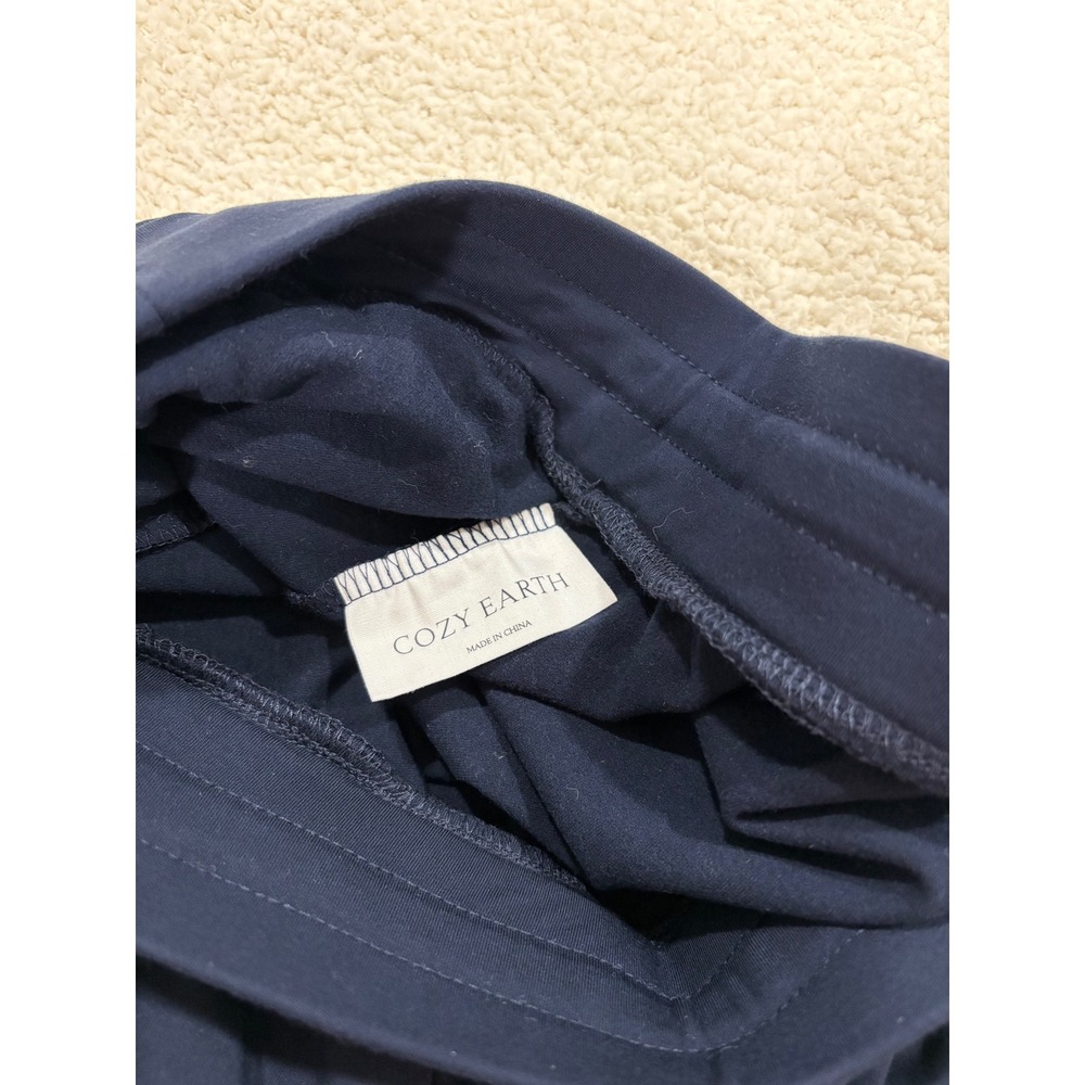 Cozy Earth Women's Bamboo Jogger Navy Blue Stretch Comfort Lounge Soft Small - Picture 11 of 12